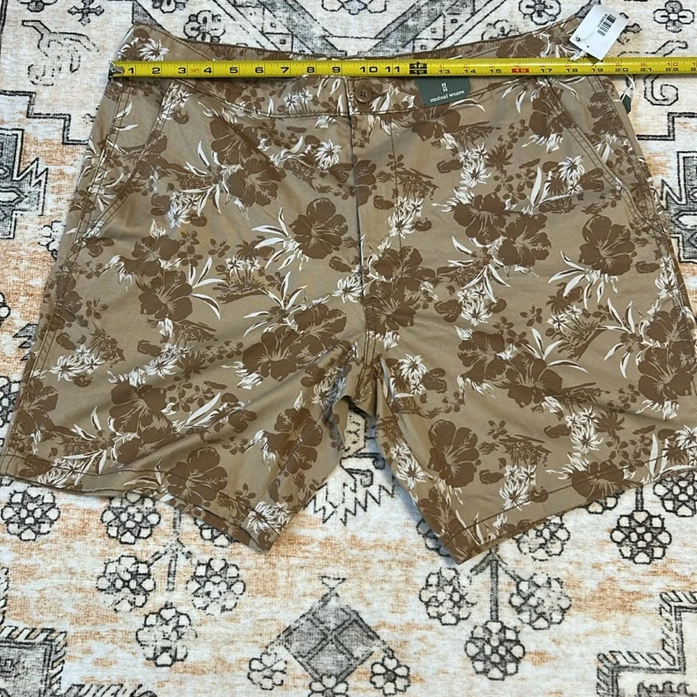 NWT 38 MUTUAL WEAVE The Chino Board short 8” inseam with tropical print